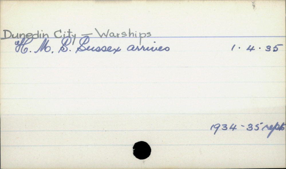 Dunedin City - Warships 
