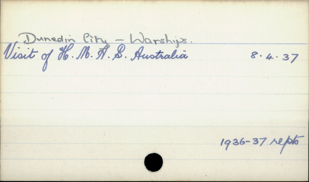 Dunedin City - Warships 