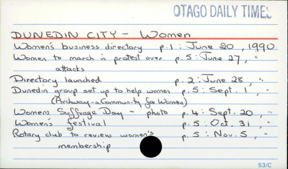Dunedin City - Women