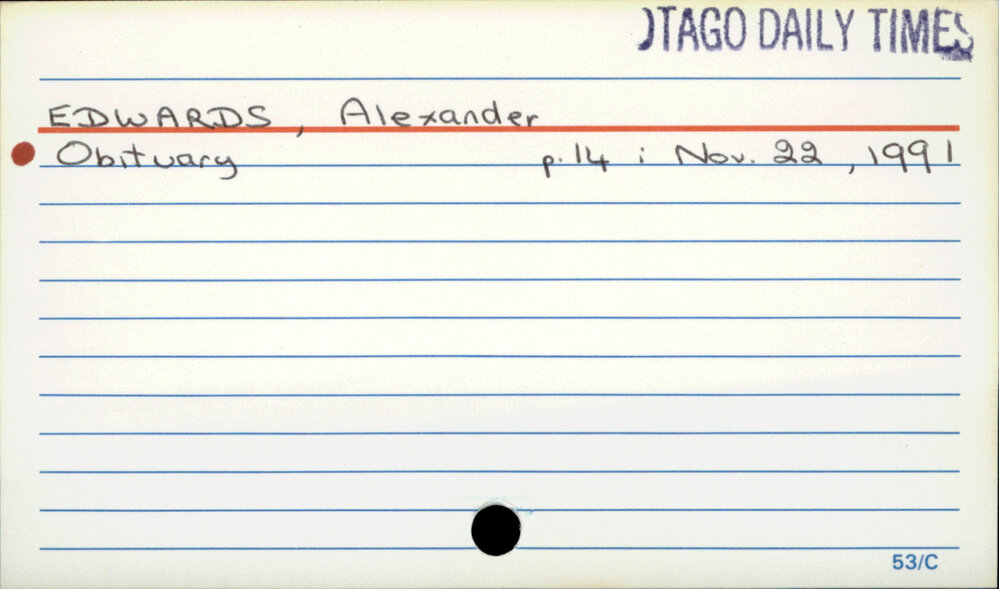 EDWARDS, Alexander