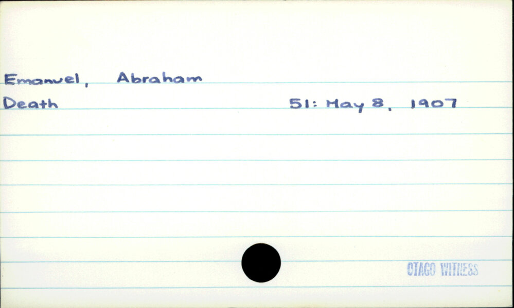 Emanuel, Abraham