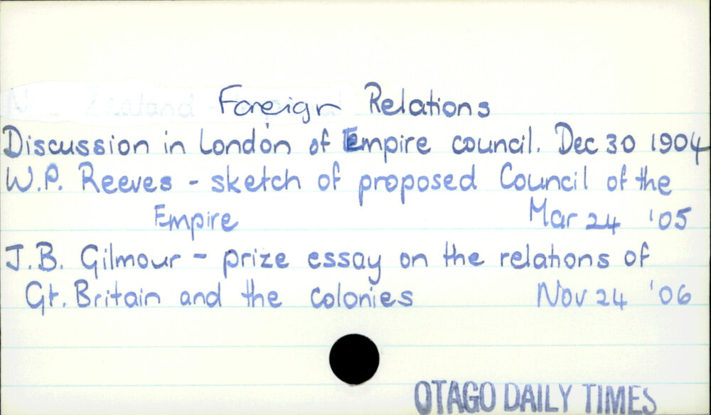 Foreign Relations