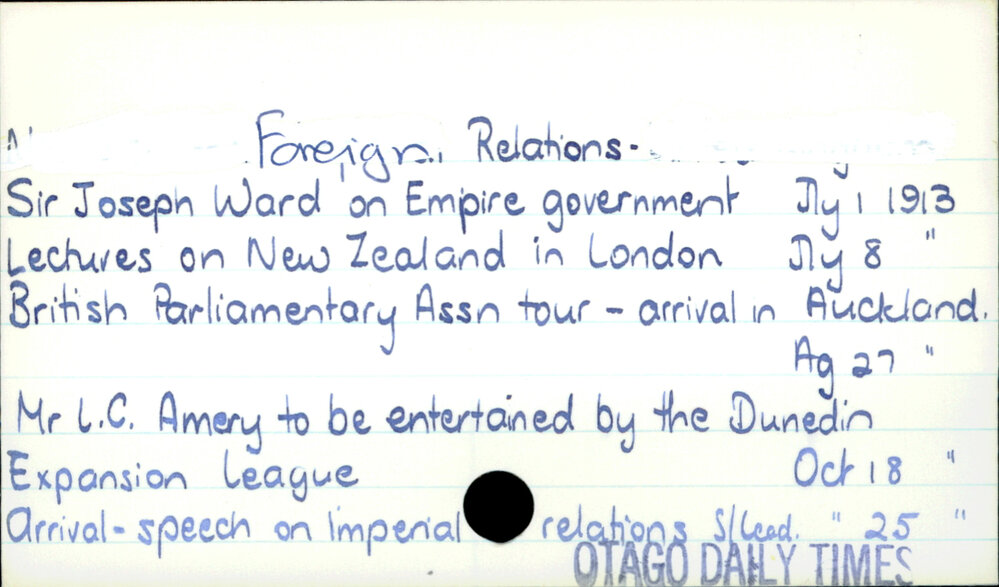 Foreign Relations
