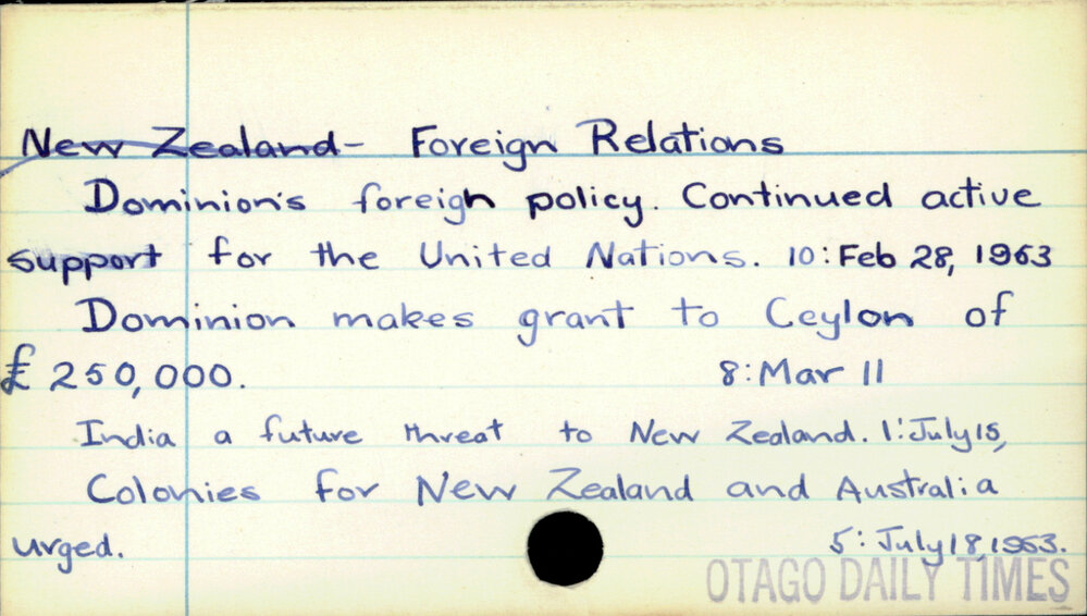 Foreign Relations