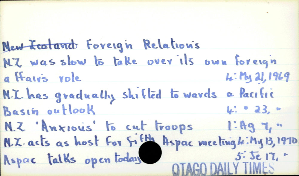 Foreign Relations