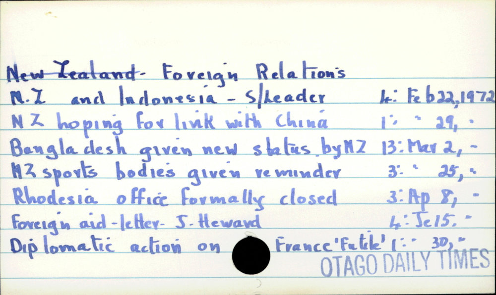Foreign Relations