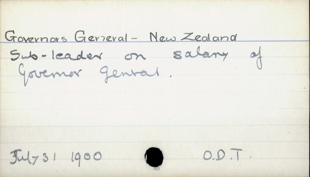 Governors General - New Zealand