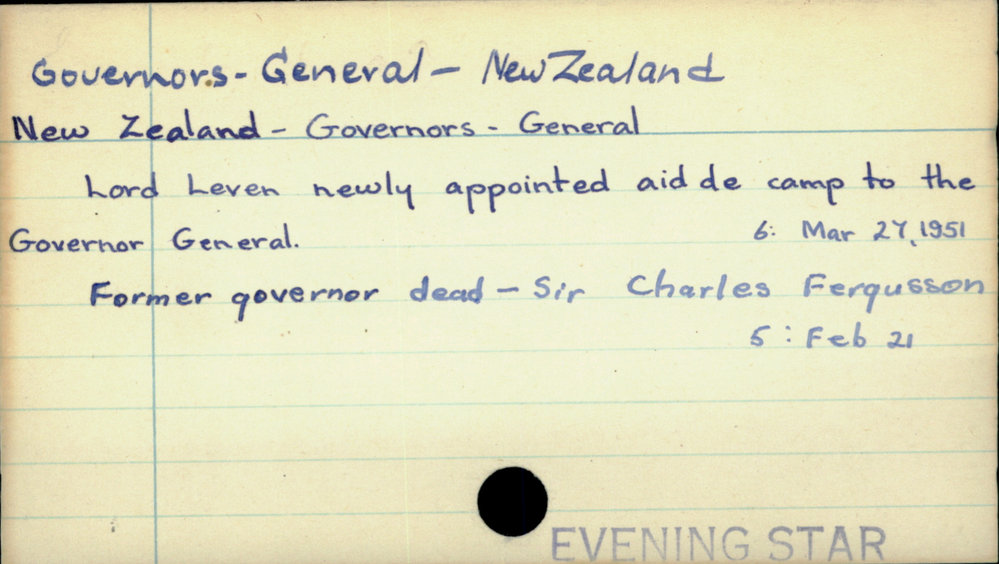 Governors General - New Zealand