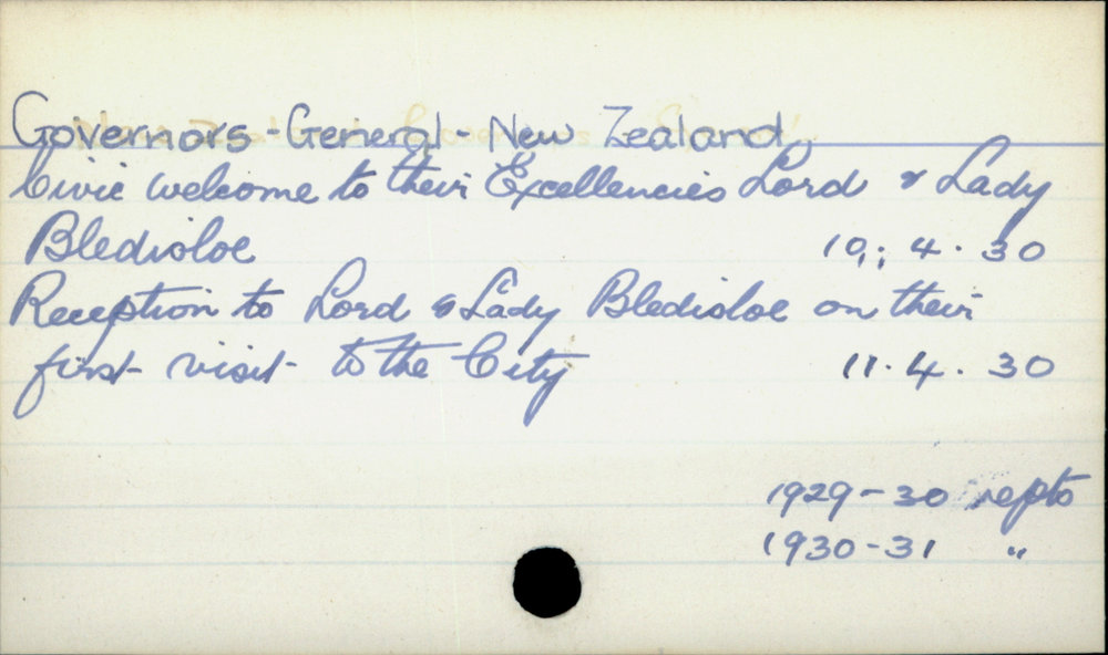 Governors - General - New Zealand