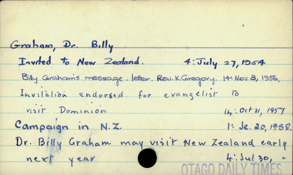 Graham, Dr. Billy