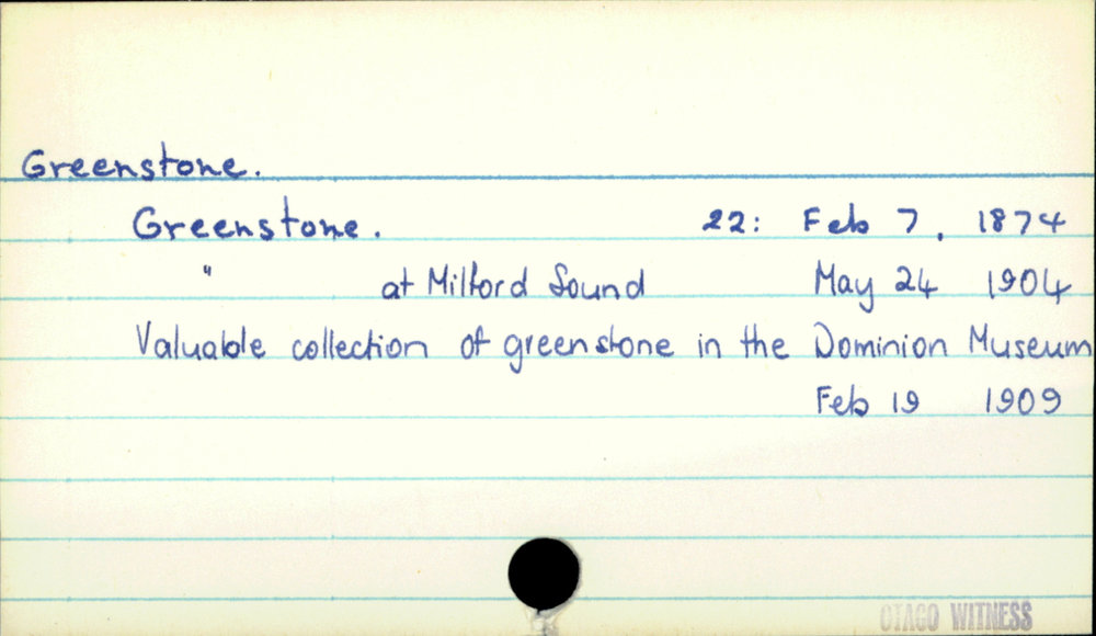 Greenstone.