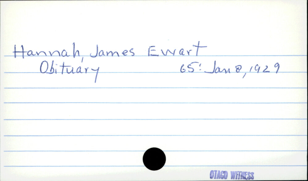 Hannah, James Ewart