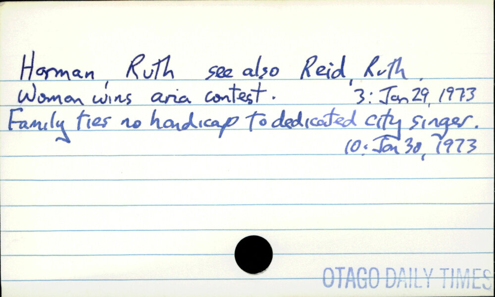 Harman, Ruth