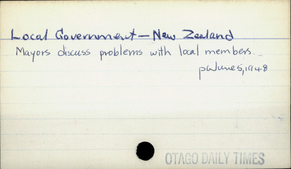 Local Government - New Zealand