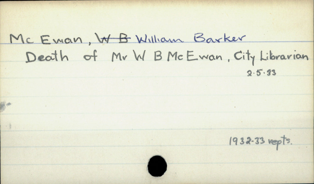 MCEwan, William Barker