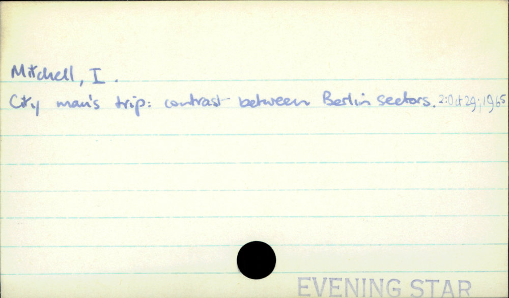 Mitchell, I. | Dunedin Public Libraries
