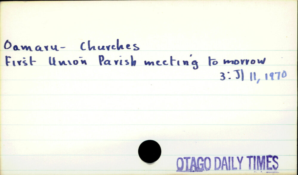 Oamaru - Churches