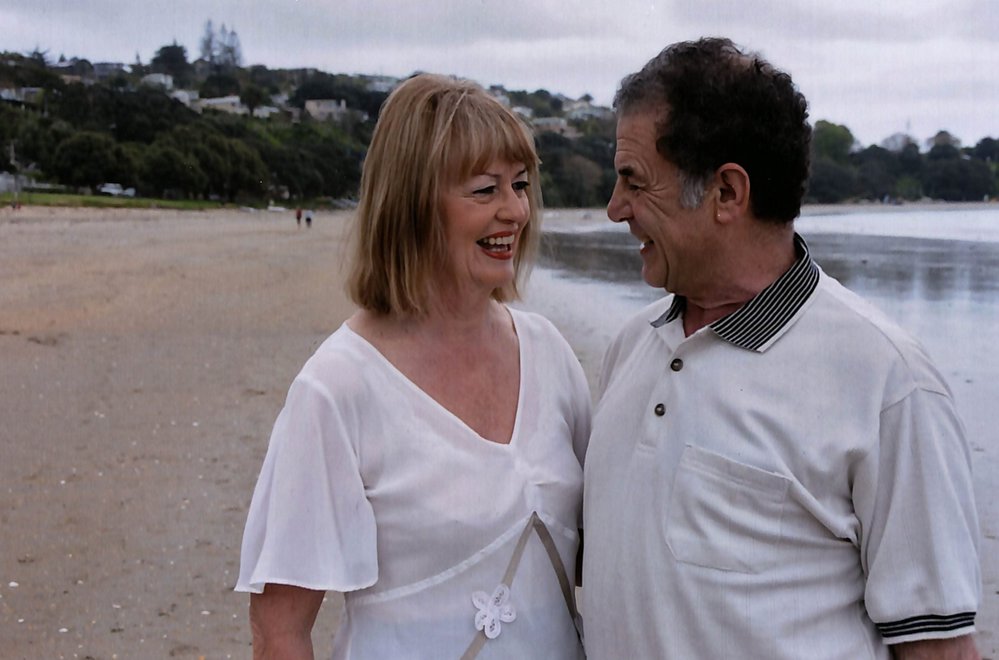 Malcolm and Lyn &ndash; Waiheke Beach 2011 