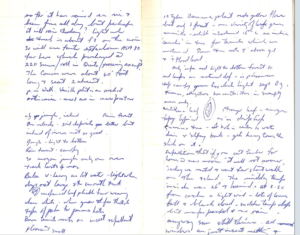 Roger Barrowclough Notebook 1970's