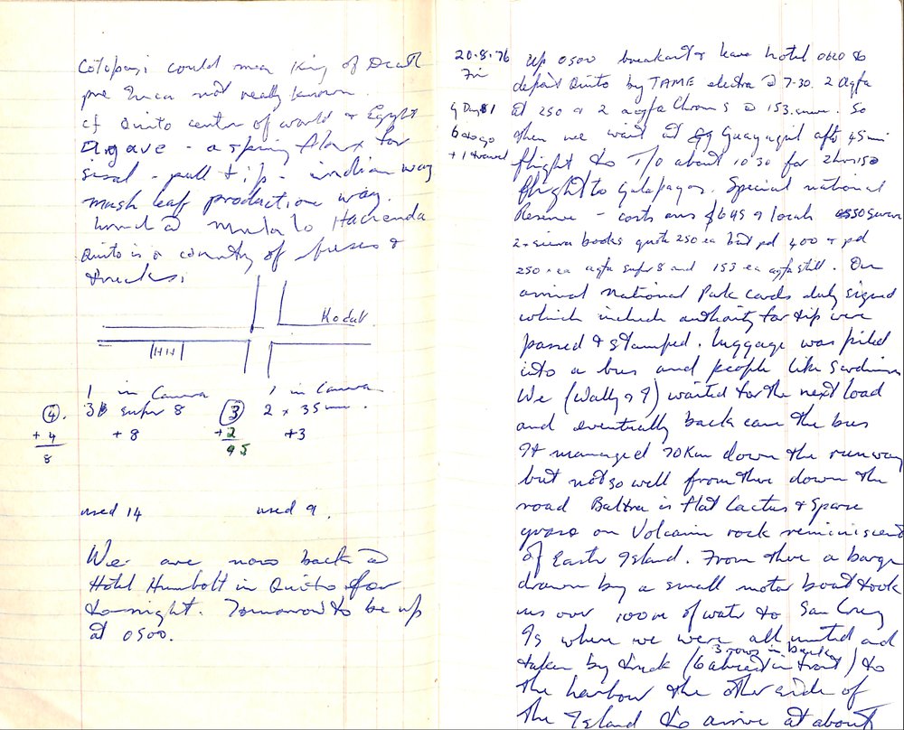 Roger Barrowclough Notebook 1970's