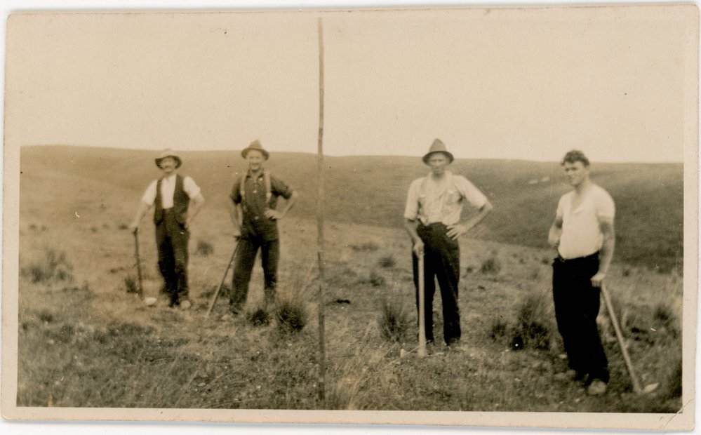Early tree planters at Waipori x4