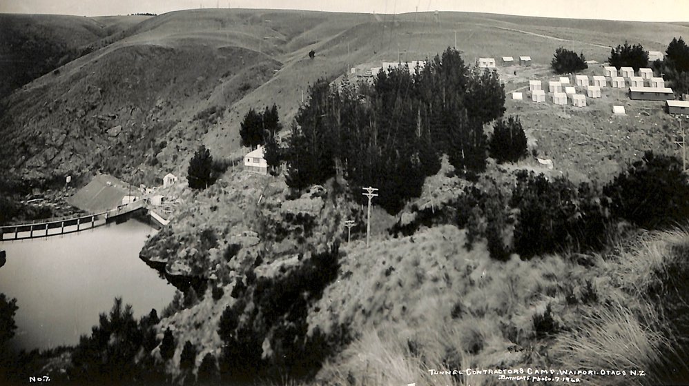 Waipori Dam Construction Contractors Camp