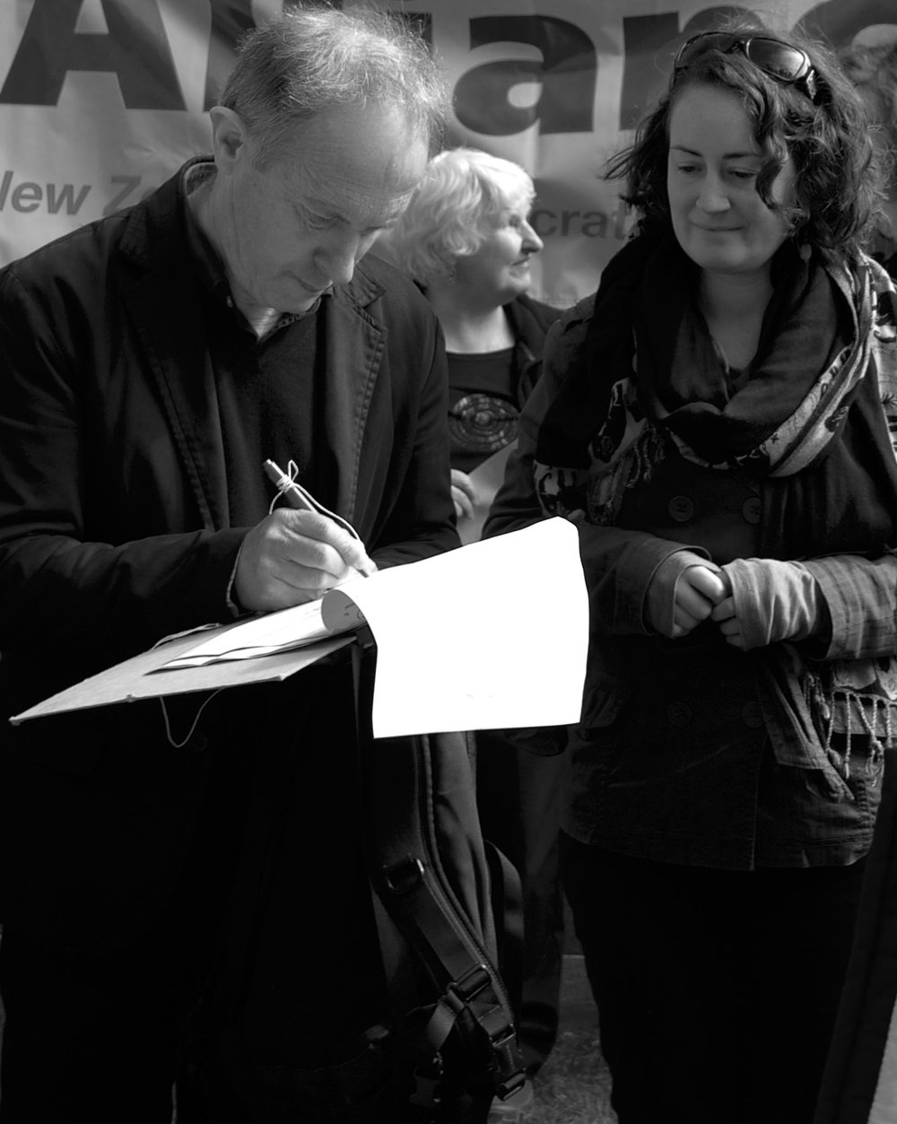 Protest against the TPPA in Dunedin.