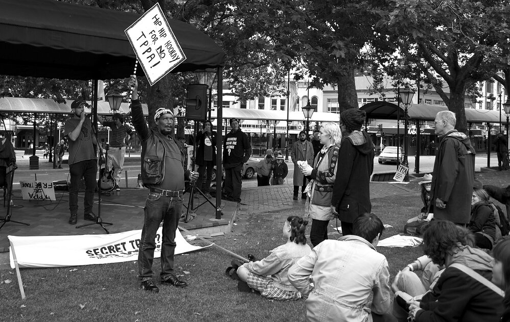 TPPA No Way Protest 2015