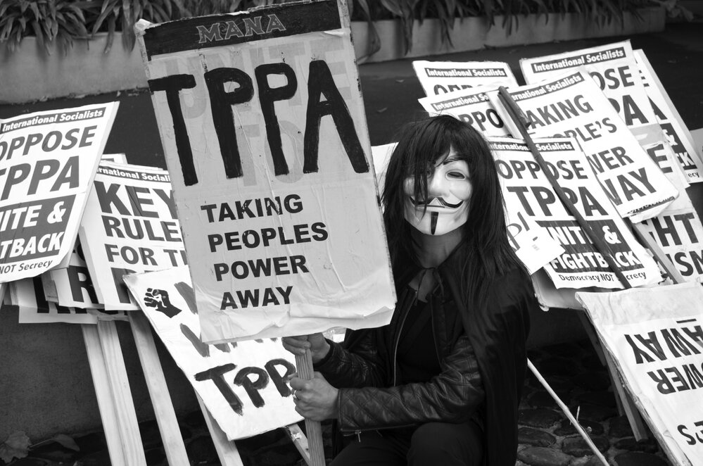 TPPA No Way Protest 2015 | Dunedin Public Libraries