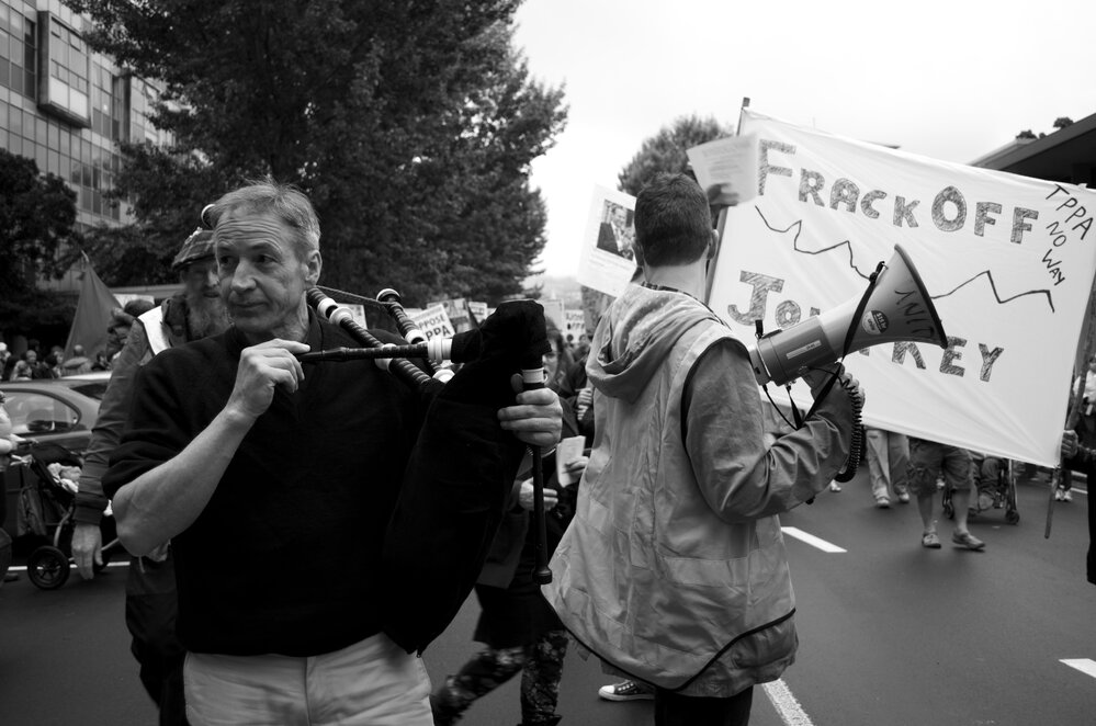 TPPA No Way Protest 2015