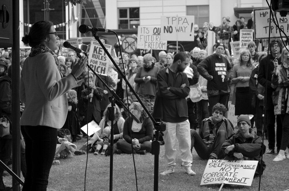 TPPA No Way Protest 2015
