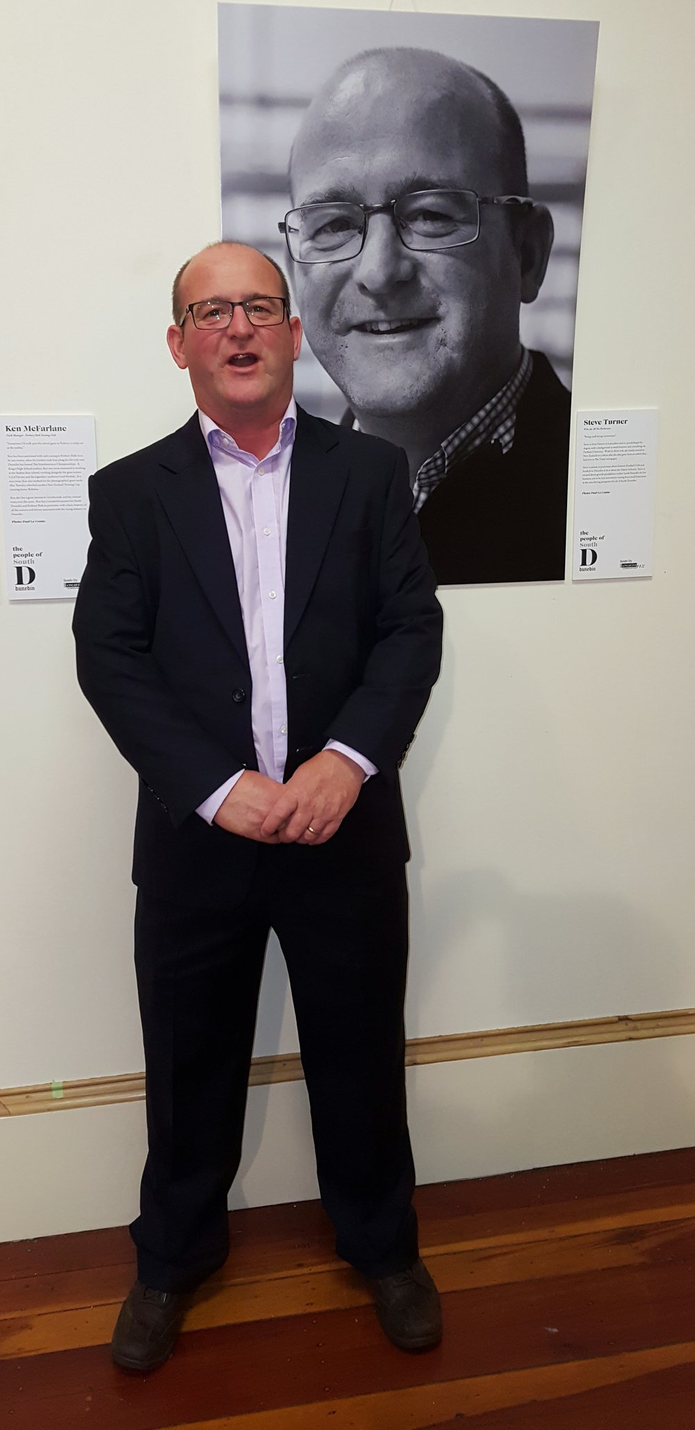 Steve Turner at The People of South Dunedin Photo Exhibition