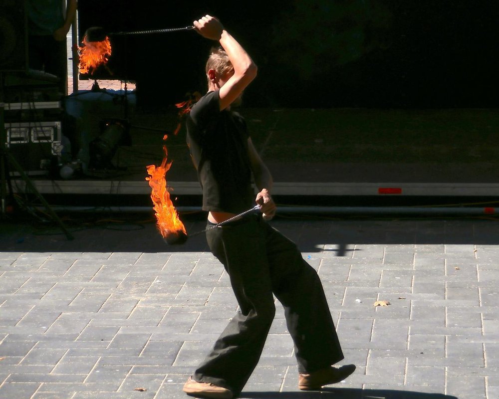 Fire Dancing in Dunedin