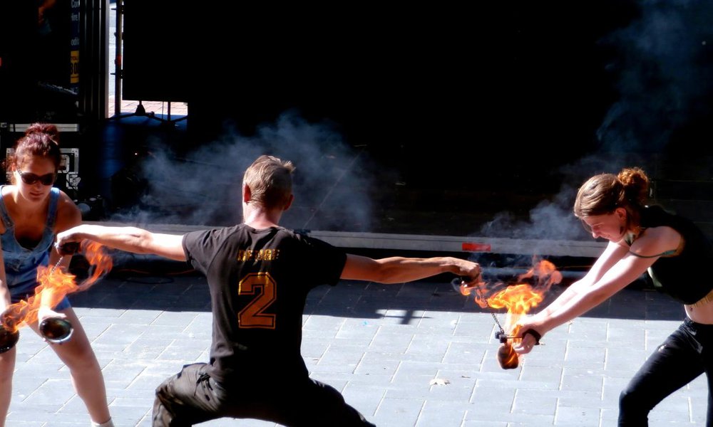 Fire Dancing in Dunedin