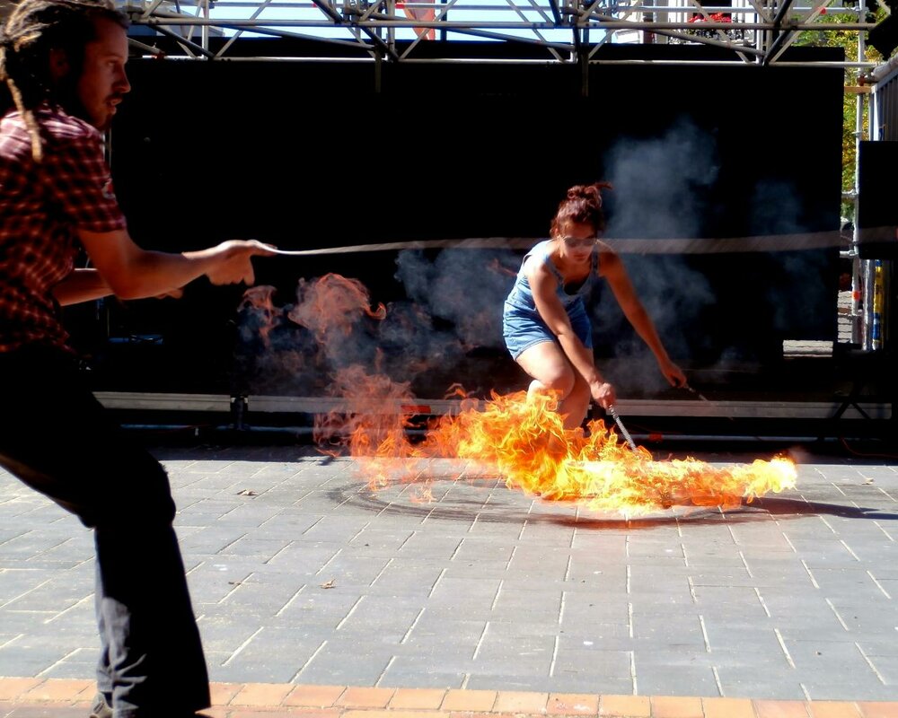 Fire Dancing in Dunedin