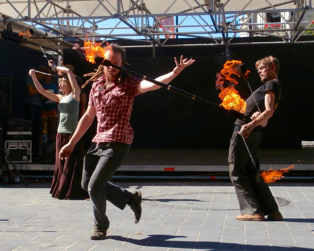 Fire Dancing in Dunedin