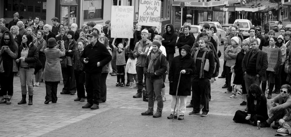 Dunedin protest against the GCSB   TICS bills