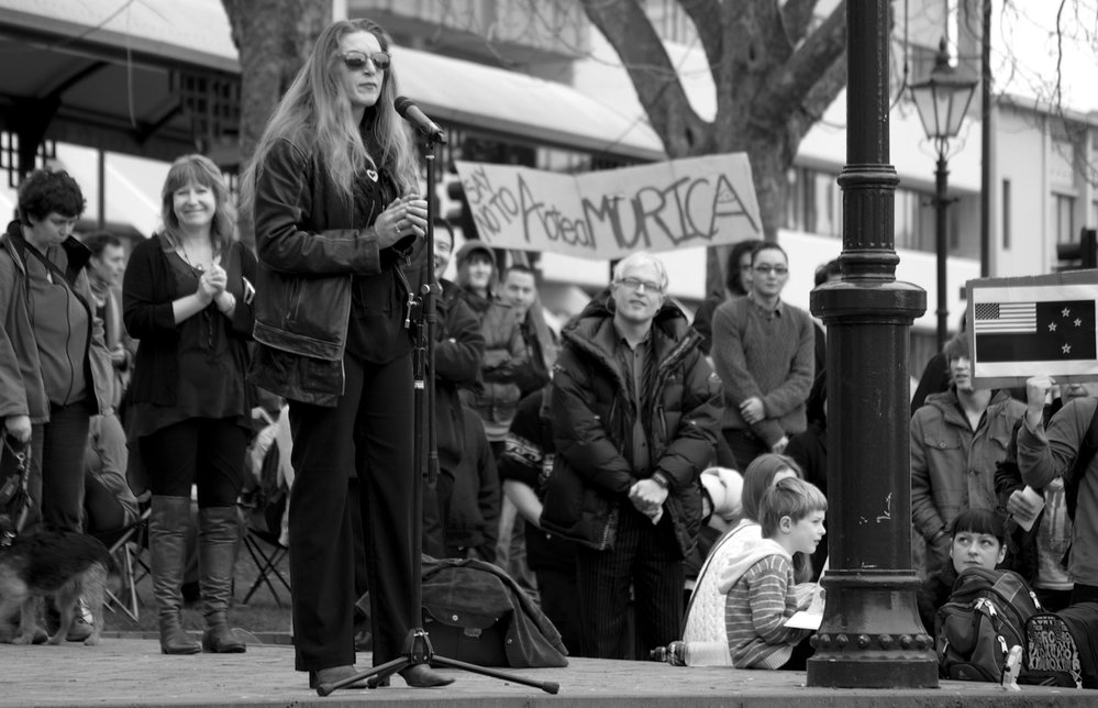 Dunedin protest against the GCSB   TICS bills
