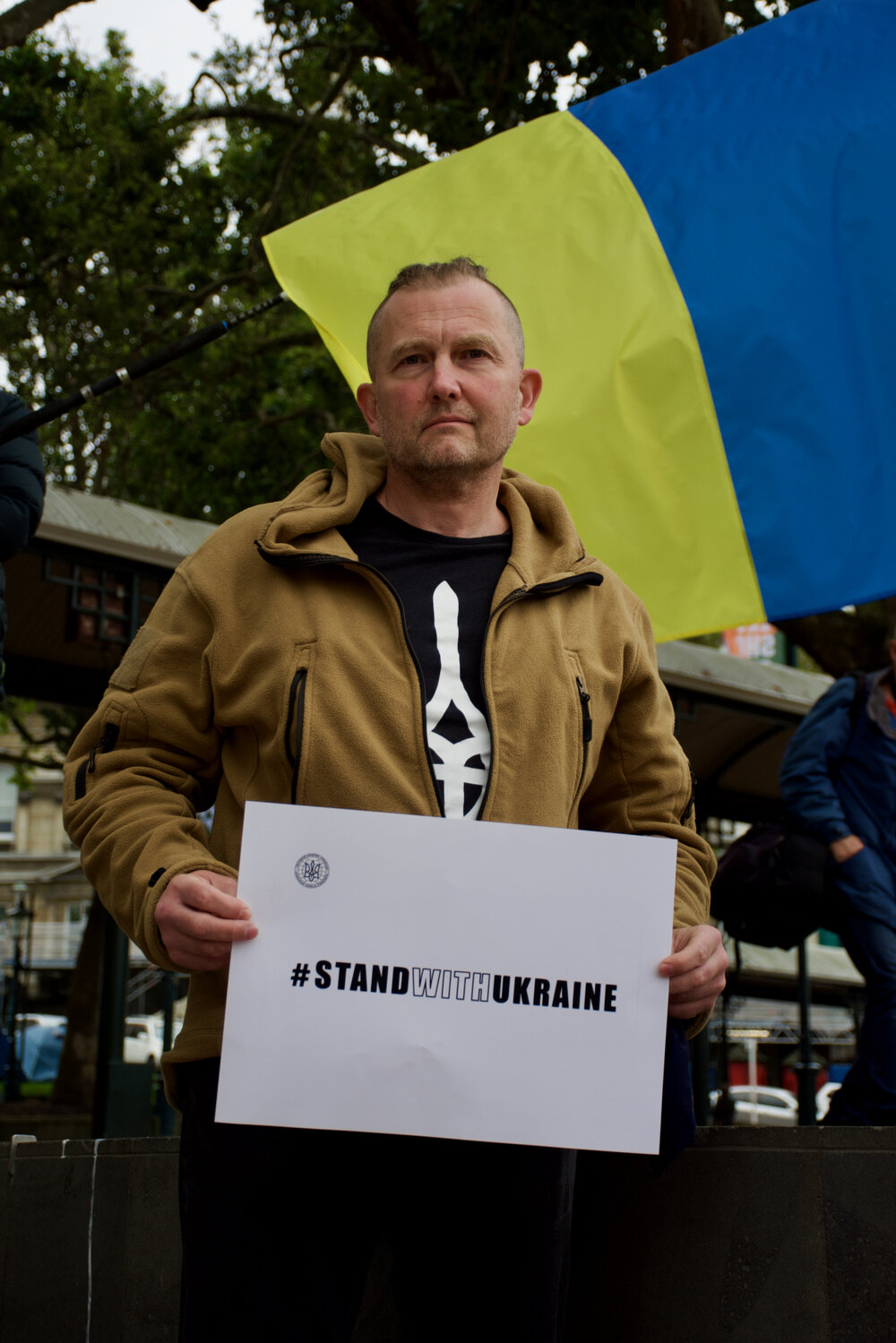 Octagon Protest in Support of Ukraine