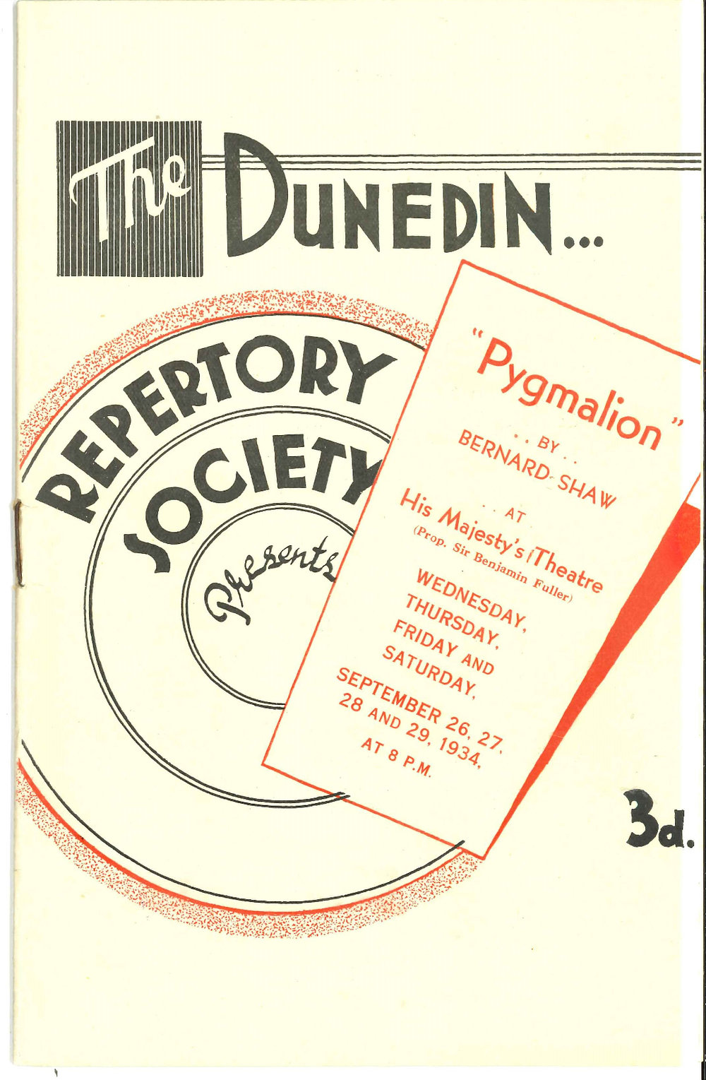 Pygmalion: Theatrical Programme