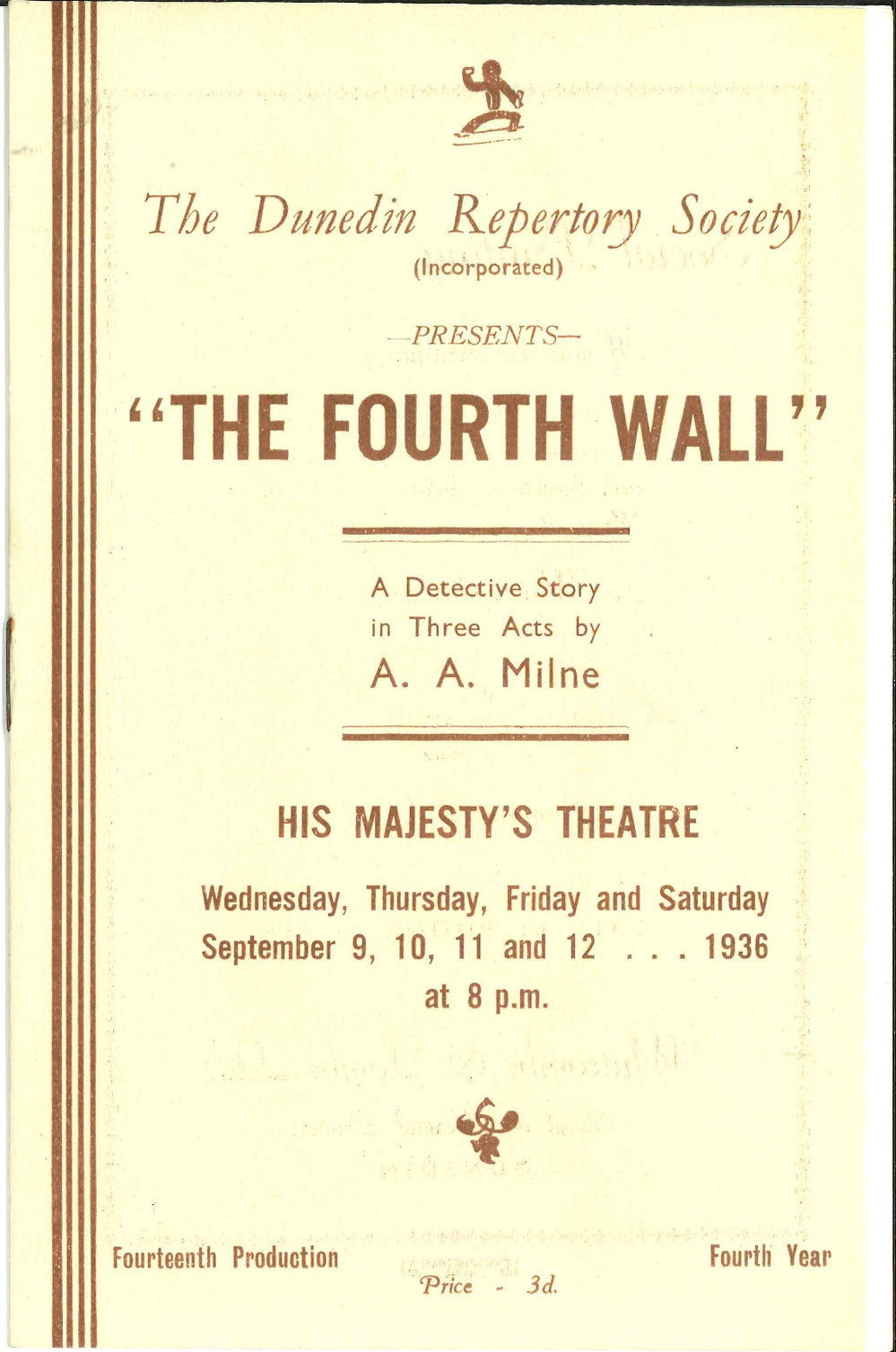 The Fourth Wall: Theatrical Programme