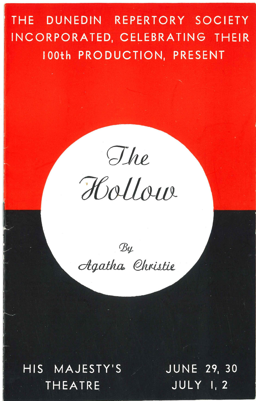 The Hollow: Theatrical Programme