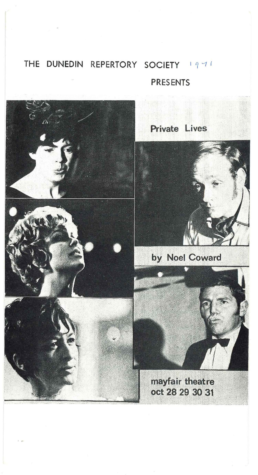 Private Lives: Theatrical Programme