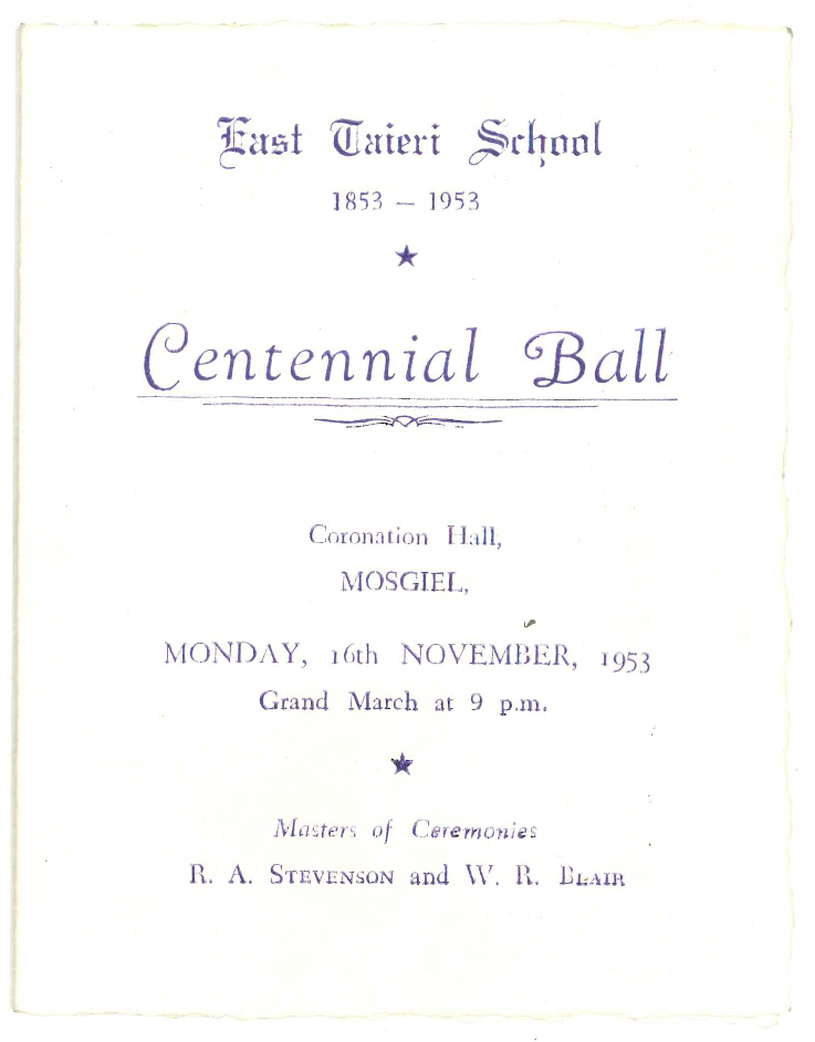 Dance Cards and Country Socials