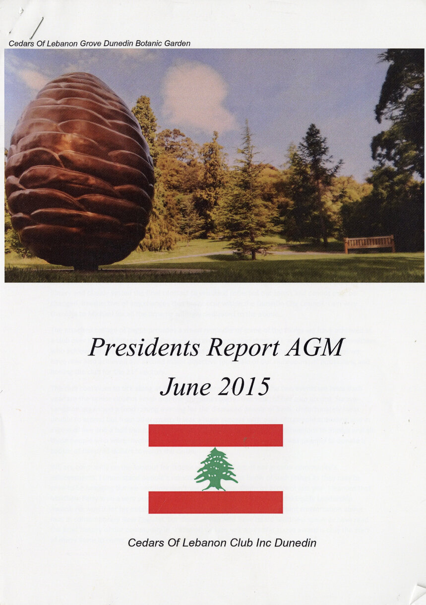 Presidents report 2015