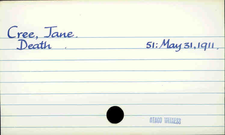 Cree, Jane