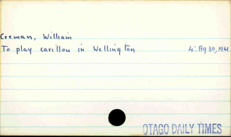 Creman, William
