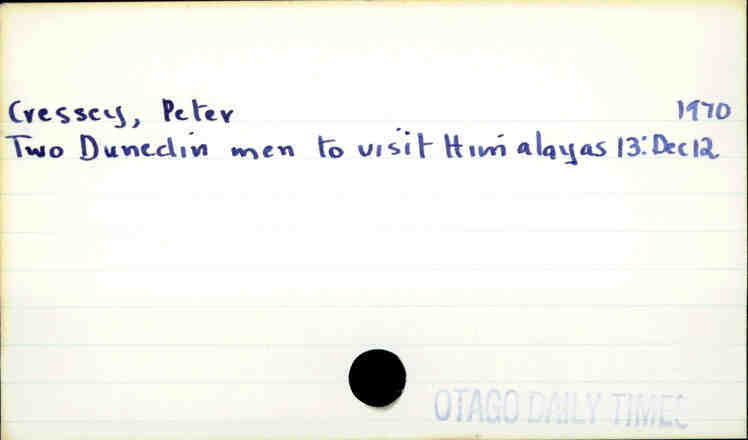 Cressey, Peter
