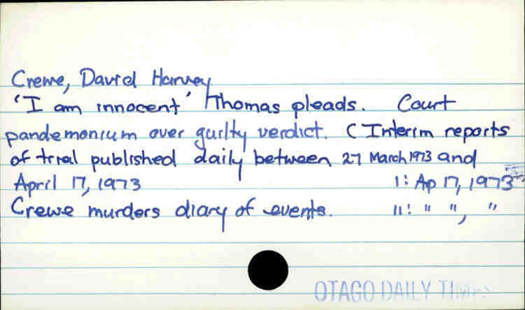 Crewe, David Harvey