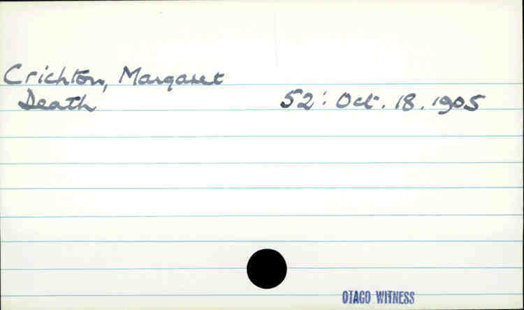 Crichton, Margaret